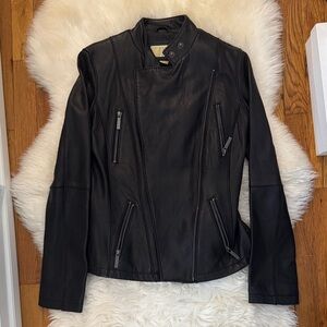 Michael Kors Black Leather Jacket